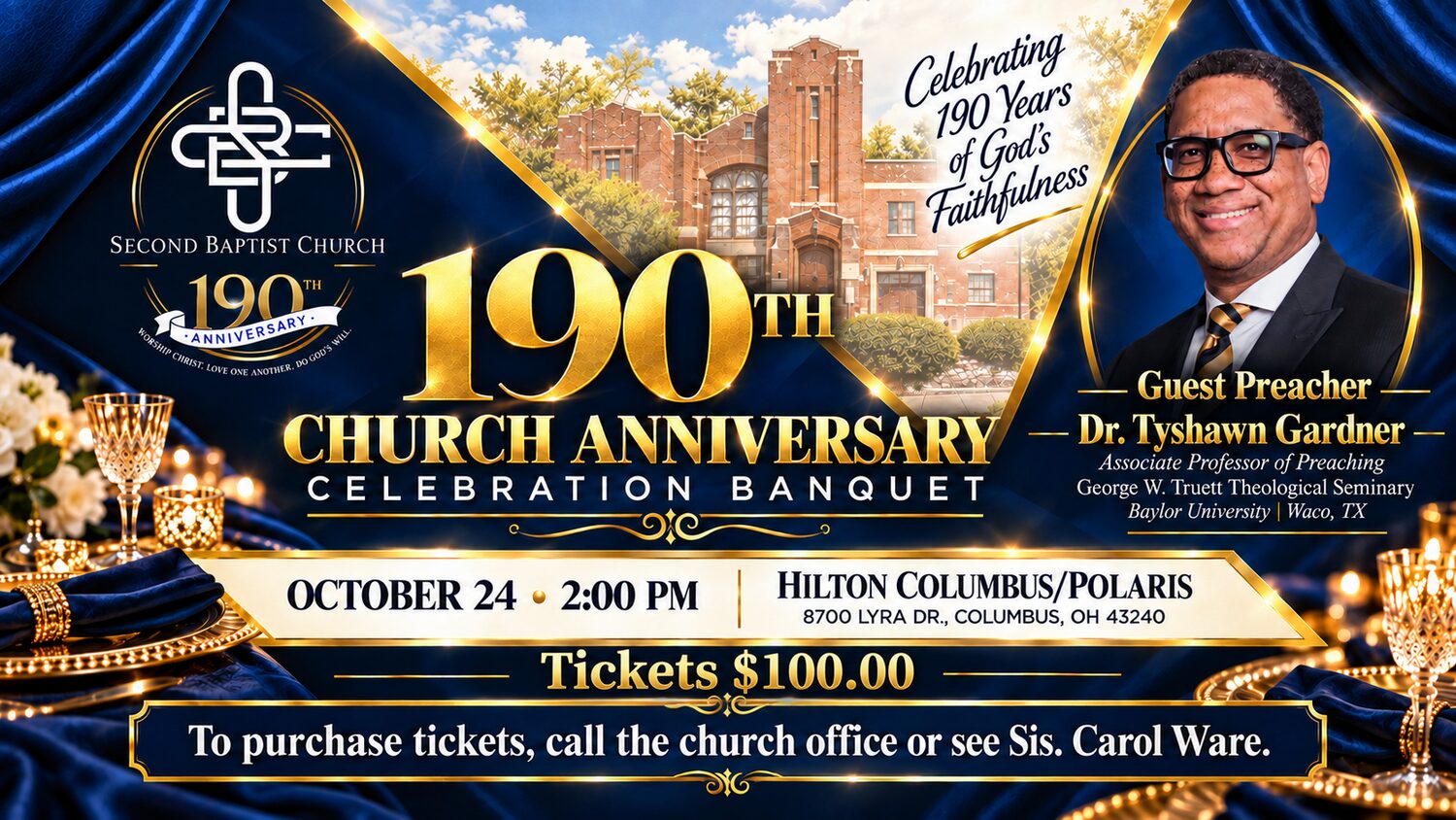 190th Church Anniversary - Ticket