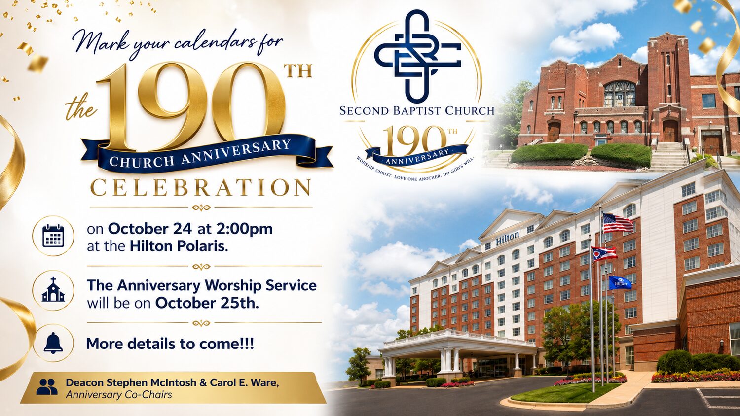 SBC 190th Church Anniversary Celebration